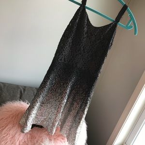 NWOT Free People Spray Paint Glitter Dress